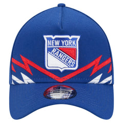 New York Rangers New Era 39THIRTY A-Frame Perforated Flex Hat - Blue Hats