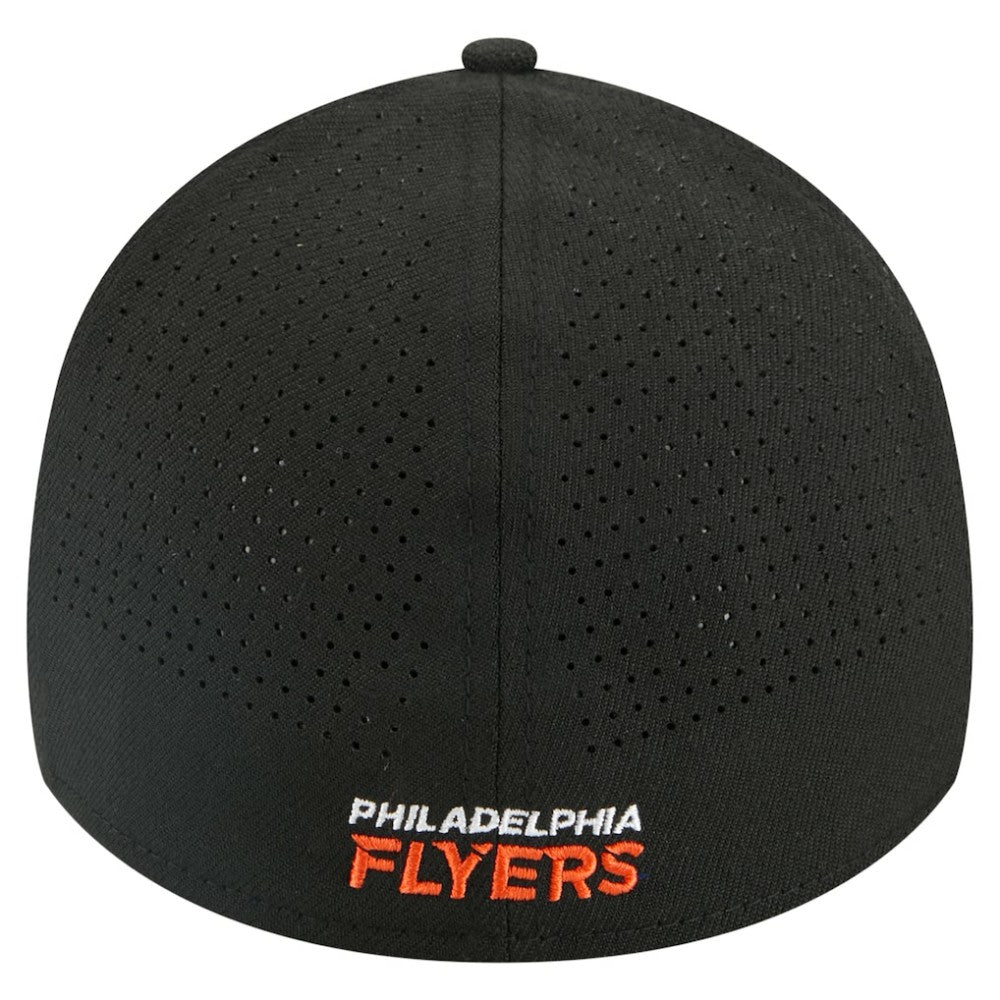 Philadelphia Flyers New Era 39THIRTY A-Frame Perforated Flex Hat - Black Hats
