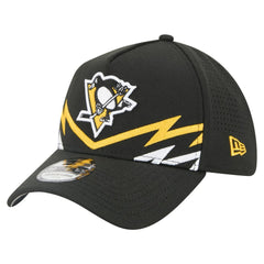 Pittsburgh Penguins New Era 39THIRTY A-Frame Perforated Flex Hat - Black Hats