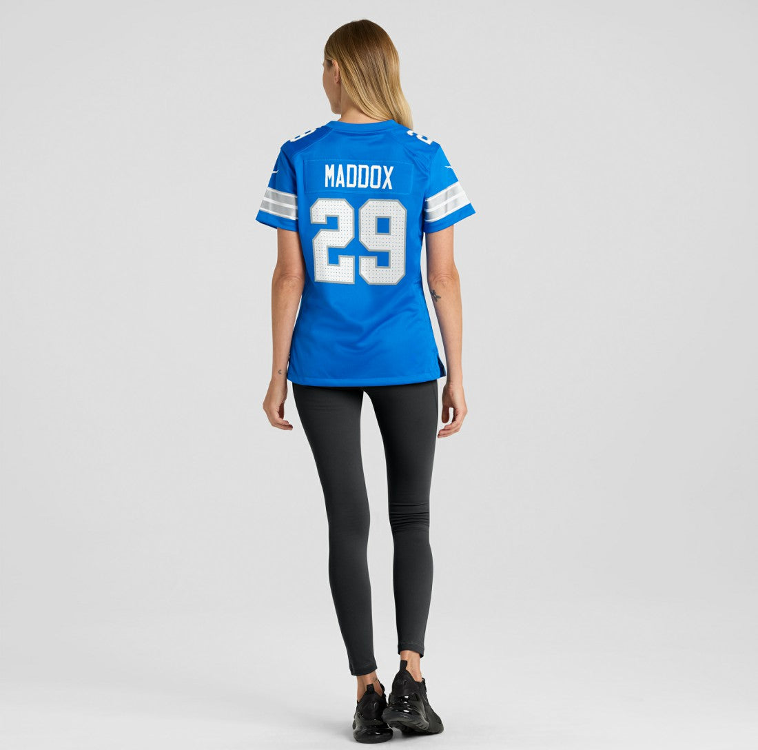 Avonte Maddox Detroit Lions Women's Team Game Jersey - Blue outlet