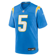 Trey Lance Los Angeles Chargers Team Game Jersey - Powder Blue for sale