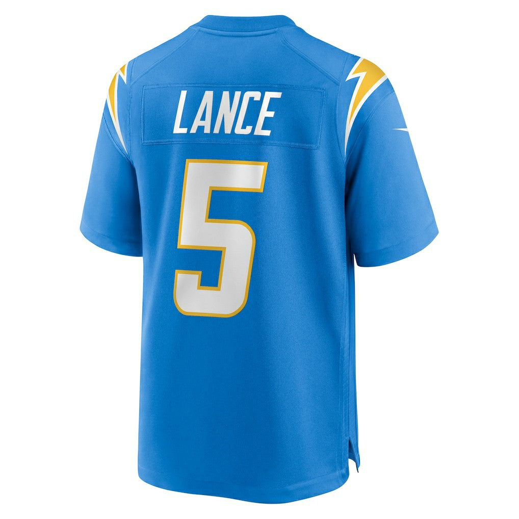 Trey Lance Los Angeles Chargers Team Game Jersey - Powder Blue for sale