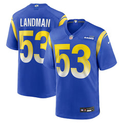 Nate Landman Los Angeles Rams Team Game Jersey - Royal on sale