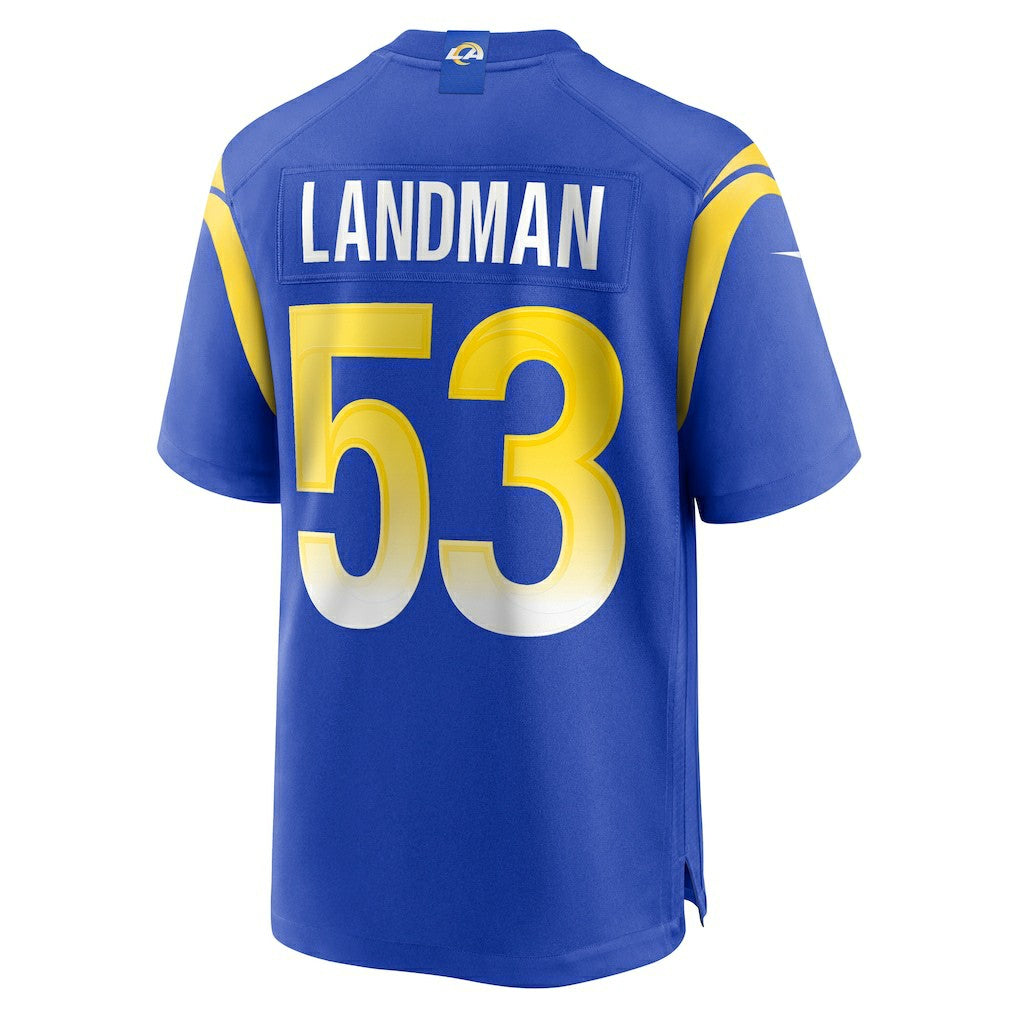 Nate Landman Los Angeles Rams Team Game Jersey - Royal on sale