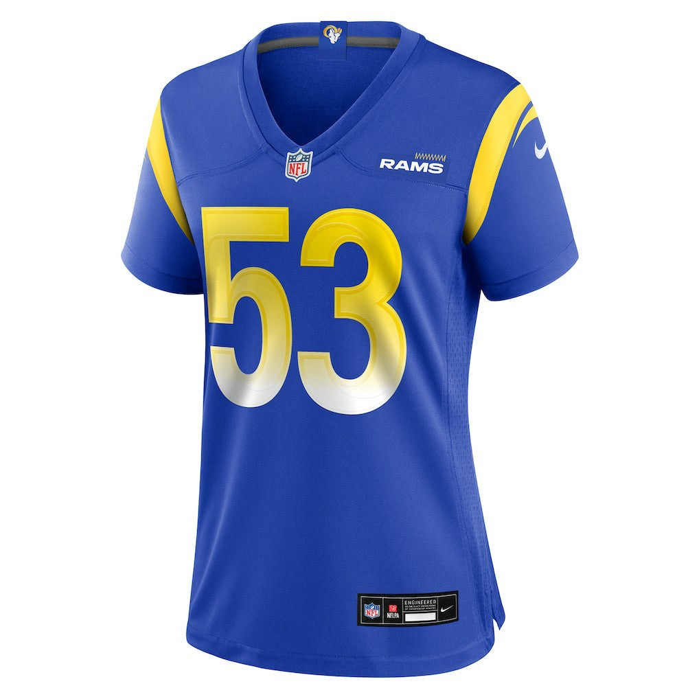 Nate Landman Los Angeles Rams Women's Team Game Jersey - Royal on sale