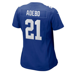 Paulson Adebo New York Giants Women's Team Game Jersey - Royal on sale