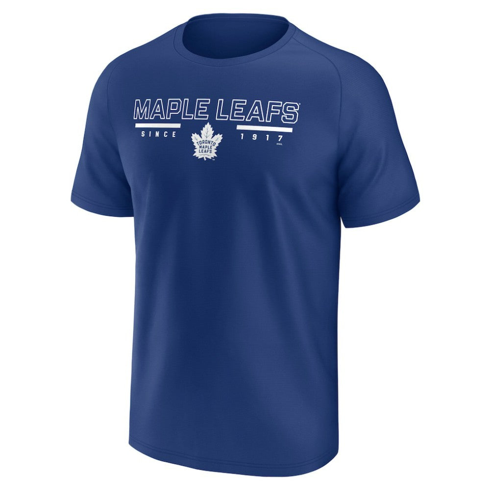 Toronto Maple Leafs Fanatics Established Raglan T-Shirt - Blue T-shirts