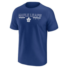 Toronto Maple Leafs Fanatics Established Raglan T-Shirt - Blue T-shirts