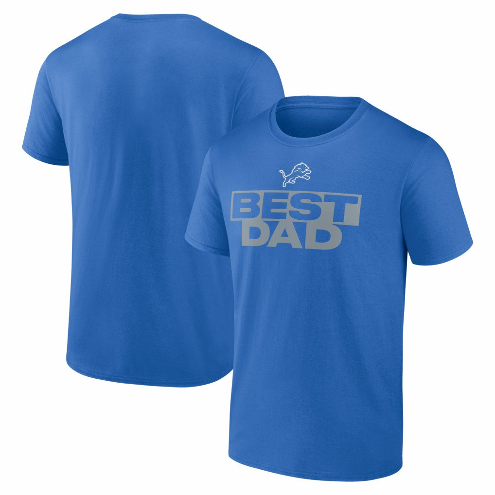Detroit Lions Greatest Dad T-Shirt - Blue on sale