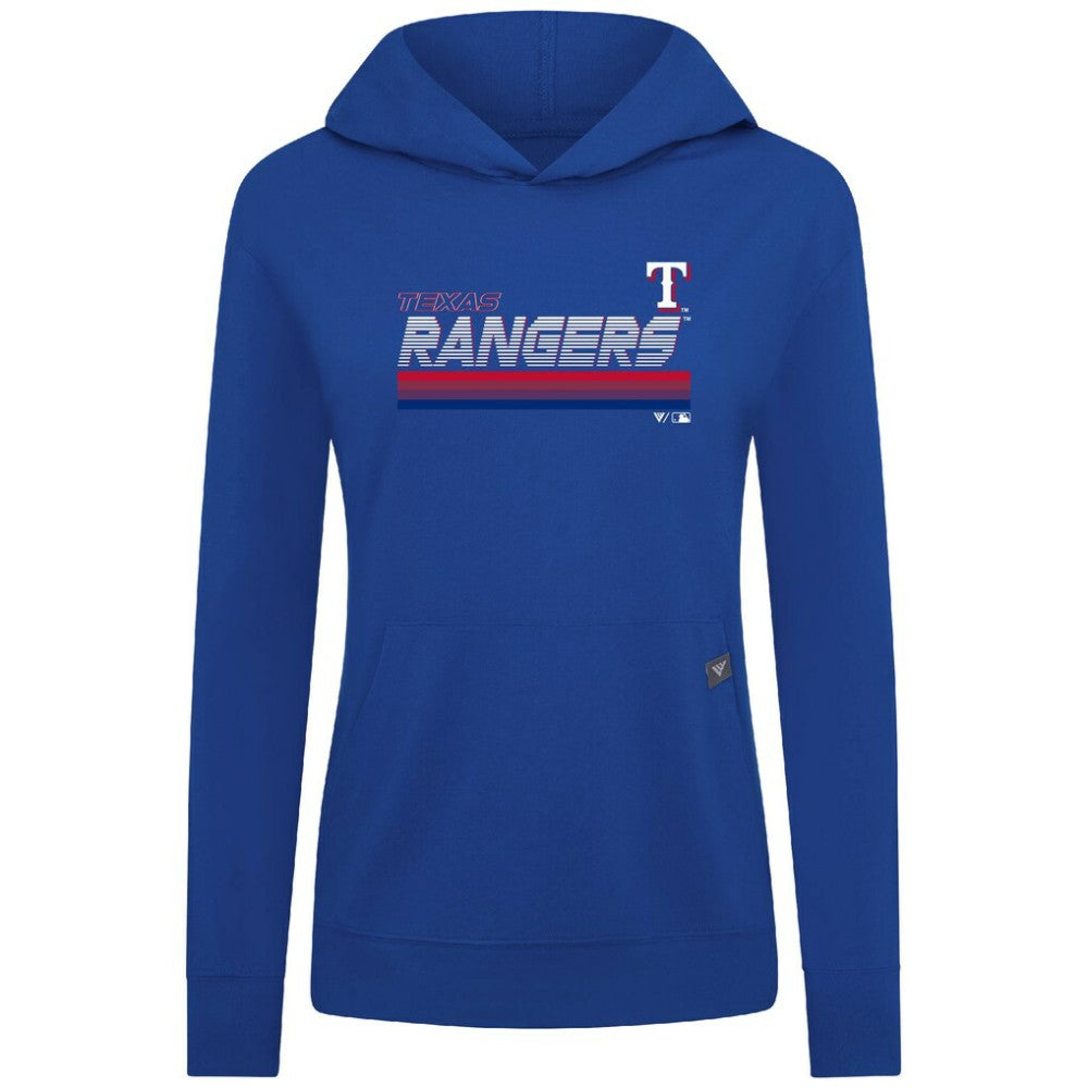 Texas Rangers Levelwear Women's Relay Breaker Pullover Hoodie Royal
