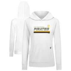 Pittsburgh Pirates Levelwear Women's Relay Breaker Pullover Hoodie White