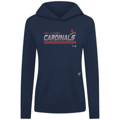 St. Louis Cardinals Levelwear Women's Relay Breaker Pullover Hoodie Navy