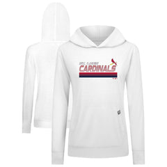 St. Louis Cardinals Levelwear Women's Relay Breaker Pullover Hoodie White