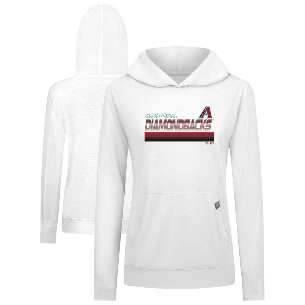 Arizona Diamondbacks Levelwear Women's Relay Breaker Pullover Hoodie White