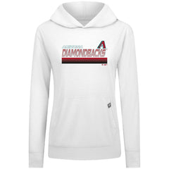 Arizona Diamondbacks Levelwear Women's Relay Breaker Pullover Hoodie White