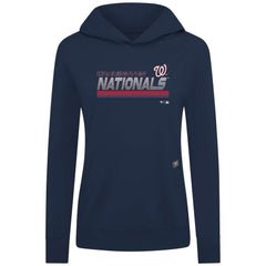 Washington Nationals Levelwear Women's Relay Breaker Pullover Hoodie Navy