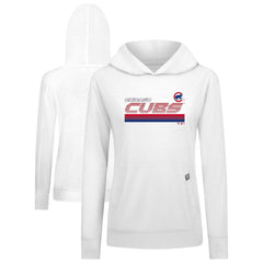 Chicago Cubs Levelwear Women's Relay Breaker Pullover Hoodie White
