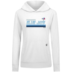 Toronto Blue Jays Levelwear Women's Relay Breaker Pullover Hoodie White