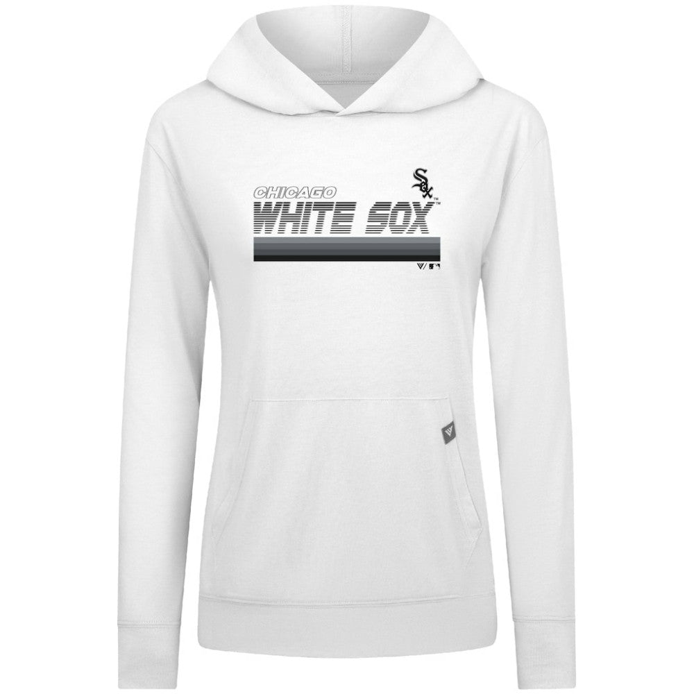 Chicago White Sox Levelwear Women's Relay Breaker Pullover Hoodie White