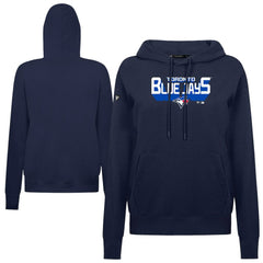 Toronto Blue Jays Levelwear Women's Adorn Retro 3D Pullover Hoodie Navy