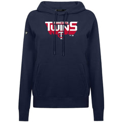 Minnesota Twins Levelwear Women's Adorn Retro 3D Pullover Hoodie Navy
