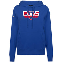 Chicago Cubs Levelwear Women's Adorn Retro 3D Pullover Hoodie Royal