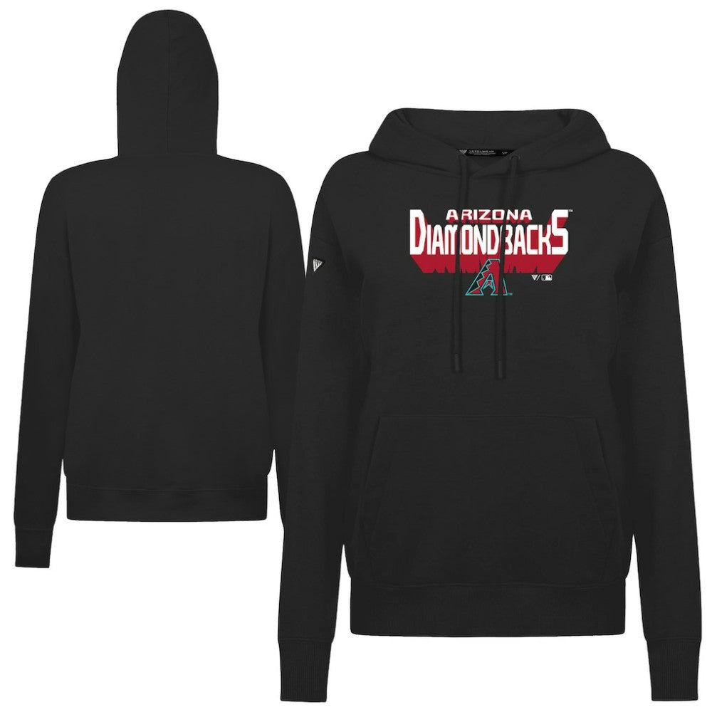 Arizona Diamondbacks Levelwear Women's Adorn Retro 3D Pullover Hoodie Black