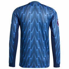 Arsenal 2025/26 Away Long Sleeve Jersey with Patch - Blue for sale