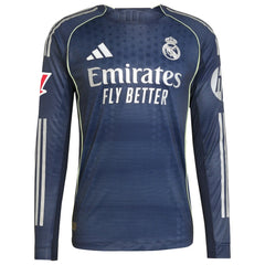 Real Madrid 2025/26 Away Long Sleeve Jersey - Blue discount