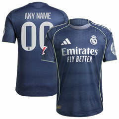 Real Madrid 2025/26 Away Custom Jersey - Blue online