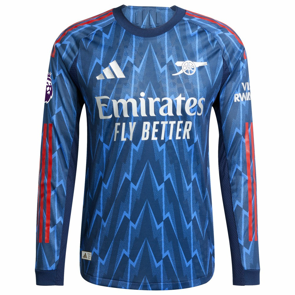 Arsenal 2025/26 Away Long Sleeve Custom Jersey - Blue online