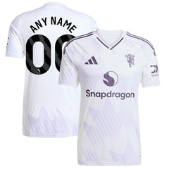 Manchester United 2025/26 Away Replica Custom Jersey - White shop