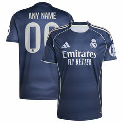 Real Madrid 2025/26 Away Replica Custom Jersey - Blue discount