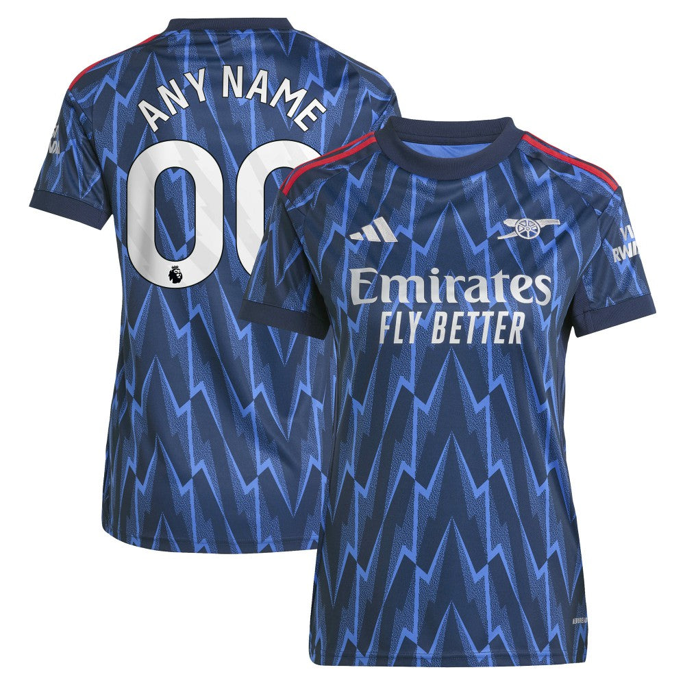 Arsenal Women's 2025/26 Away Replica Custom Jersey - Blue cheap