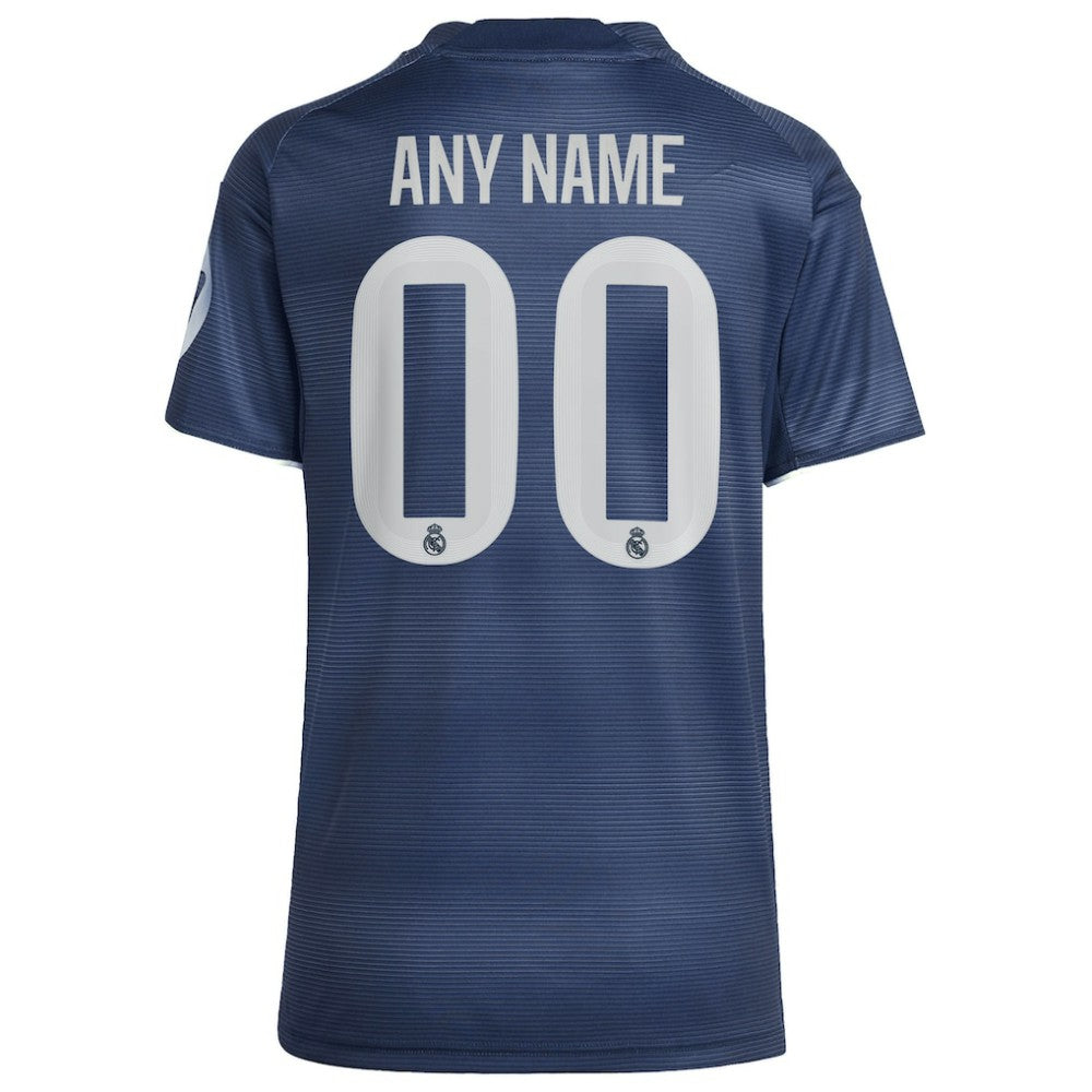 Real Madrid Women's 2025/26 Away Replica Custom Jersey - Blue online
