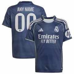 Real Madrid Youth 2025/26 Away Replica Custom Jersey - Blue for sale