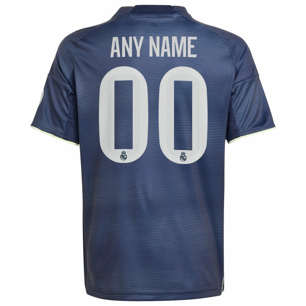 Real Madrid Youth 2025/26 Away Replica Custom Jersey - Blue for sale