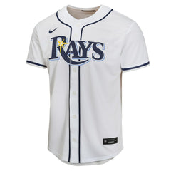 Junior Caminero Tampa Bay Rays Youth Home Player Game Jersey White