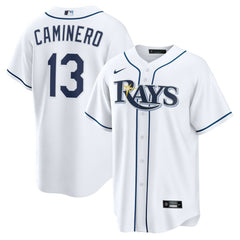 Junior Caminero Tampa Bay Rays Youth Home Replica Jersey White