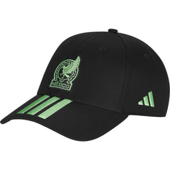 Mexico National Team Unisex FIFA x World Cup 2026 3 Stripes Baseball Adjustable Hat - Black discount