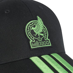 Mexico National Team Unisex FIFA x World Cup 2026 3 Stripes Baseball Adjustable Hat - Black discount