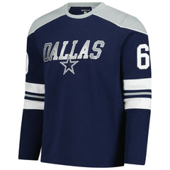 Dallas Cowboys G-III Sports by Carl Banks Adaptive Lord Stanley Crewneck Sweatshirt - Navy online