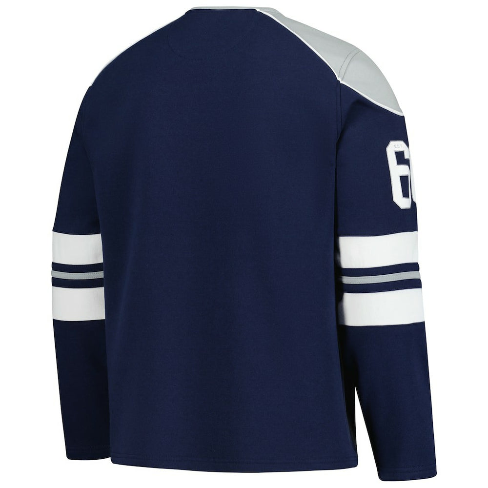 Dallas Cowboys G-III Sports by Carl Banks Adaptive Lord Stanley Crewneck Sweatshirt - Navy online