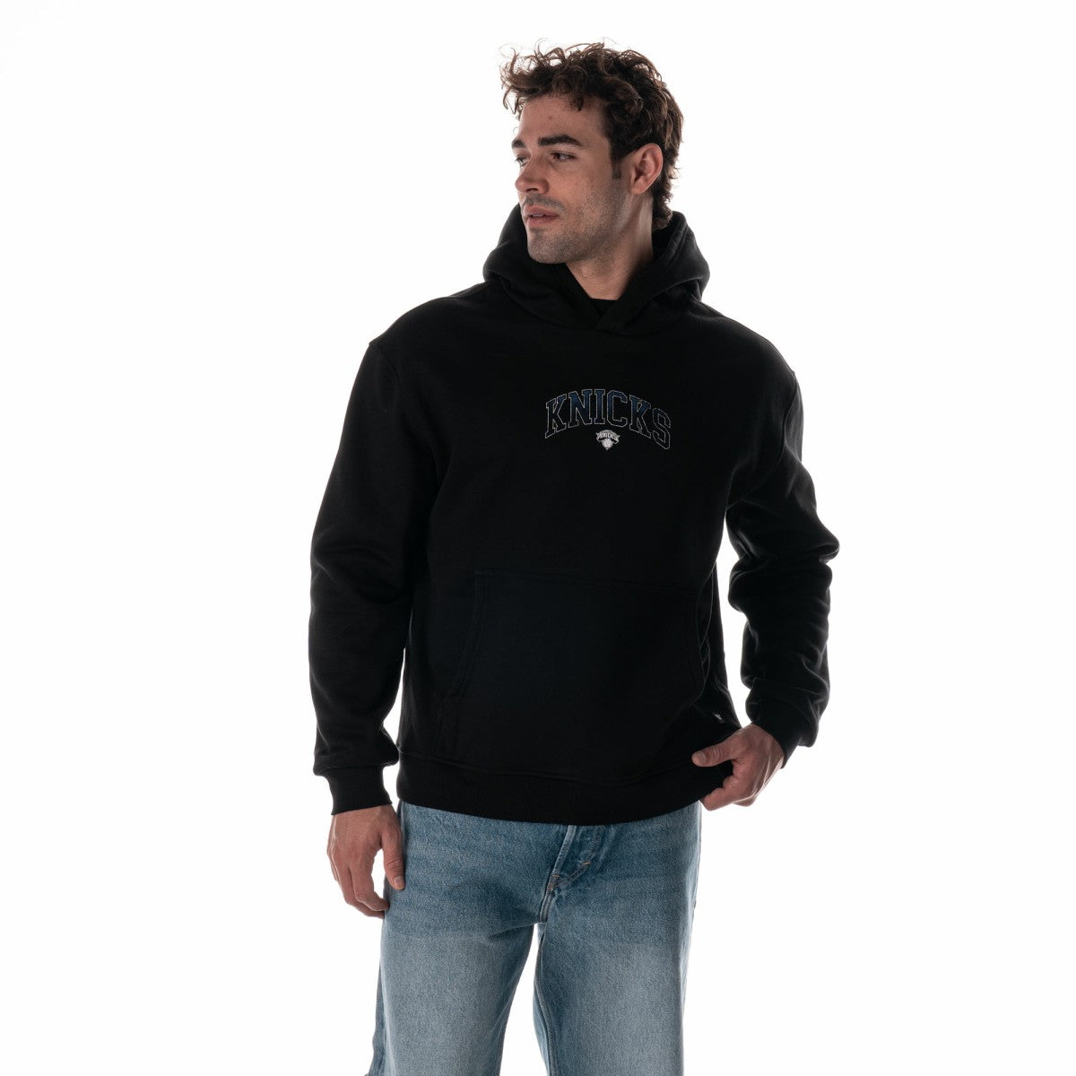 New York Knicks The Wild Collective Unisex Splatter Premium Hoodie - Black on sale
