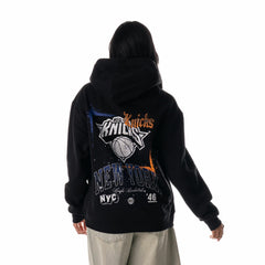 New York Knicks The Wild Collective Unisex Splatter Premium Hoodie - Black on sale