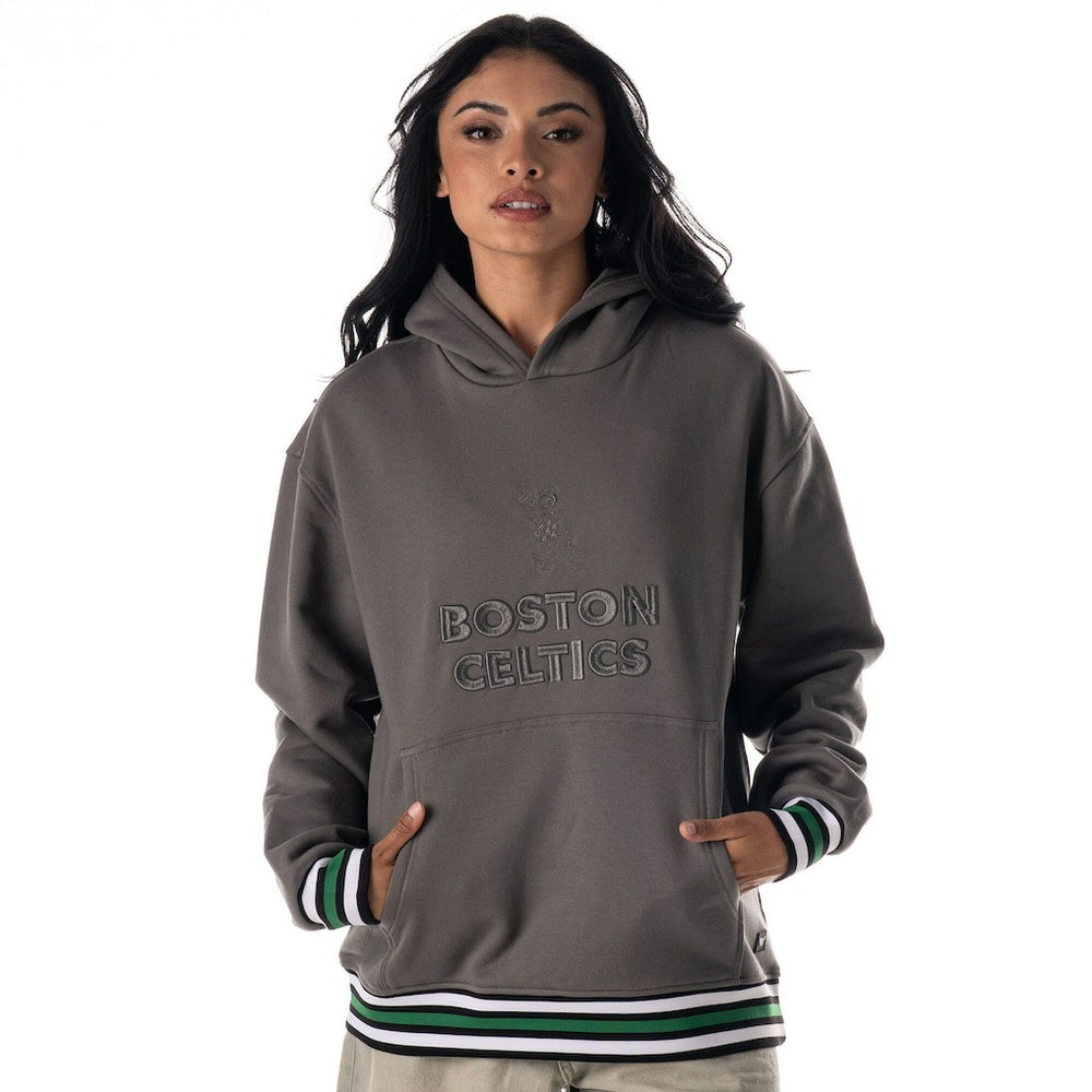 Boston Celtics The Wild Collective Unisex Custom Rib Tonal Premium Hoodie - Charcoal cheap