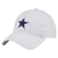 Dallas Cowboys New Era Women's Floral 9TWENTY Adjustable Hat - White discount