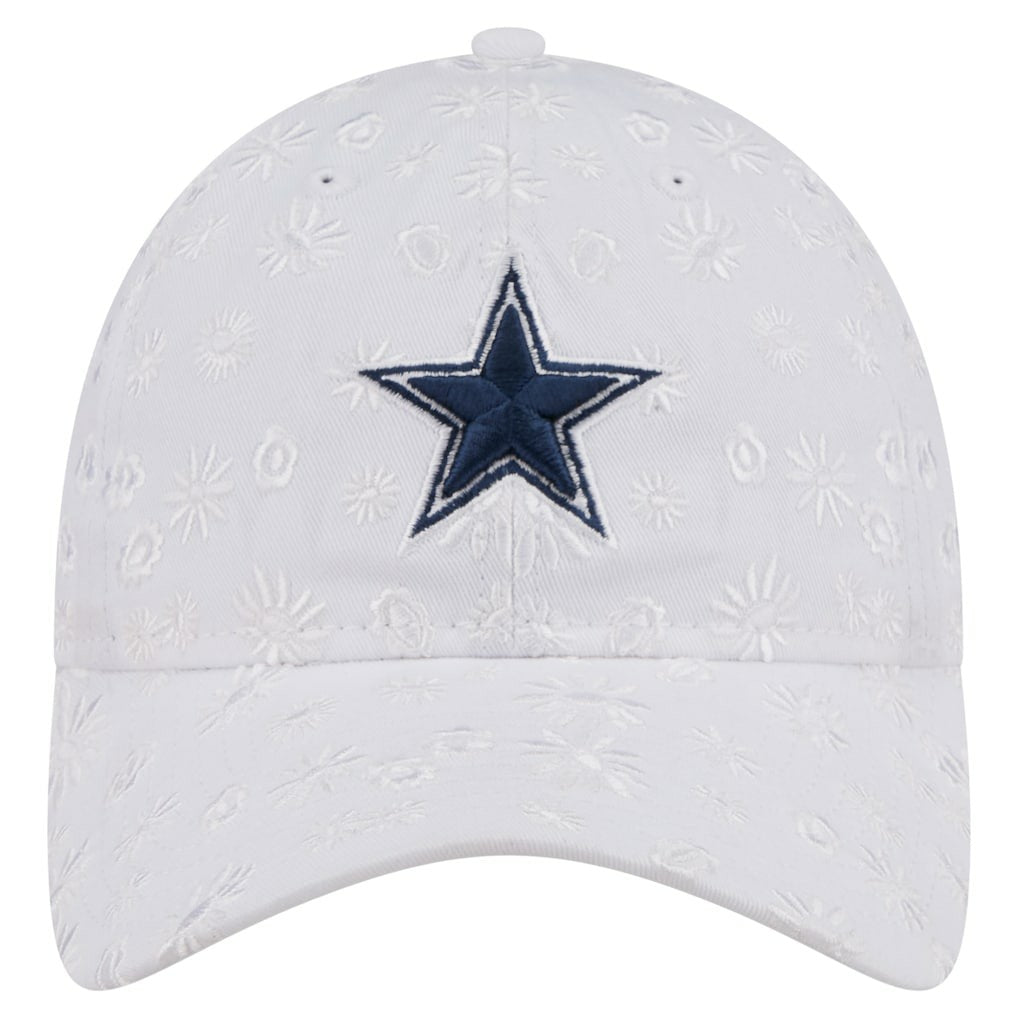 Dallas Cowboys New Era Women's Floral 9TWENTY Adjustable Hat - White discount