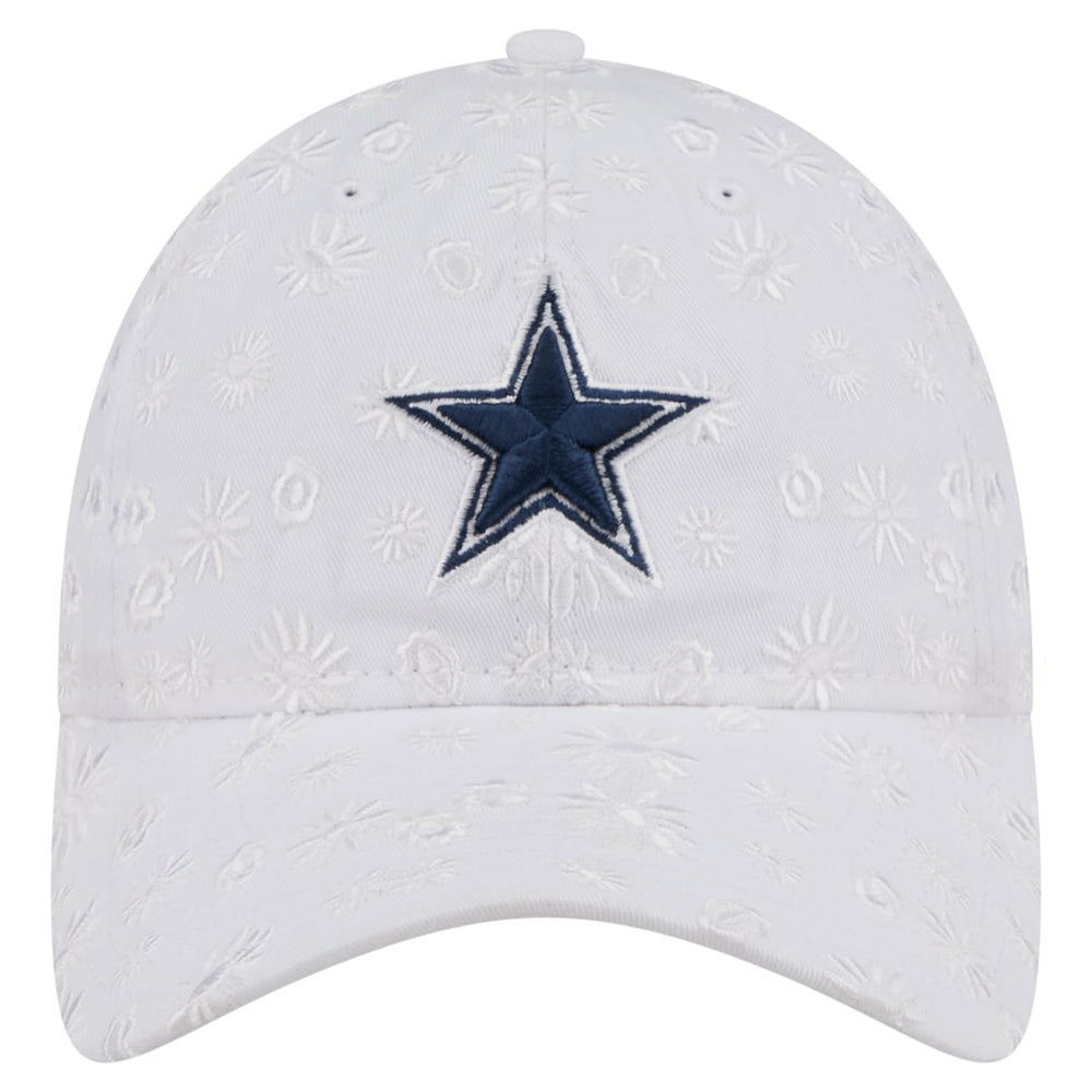 Dallas Cowboys New Era Women's Floral 9TWENTY Adjustable Hat - White discount