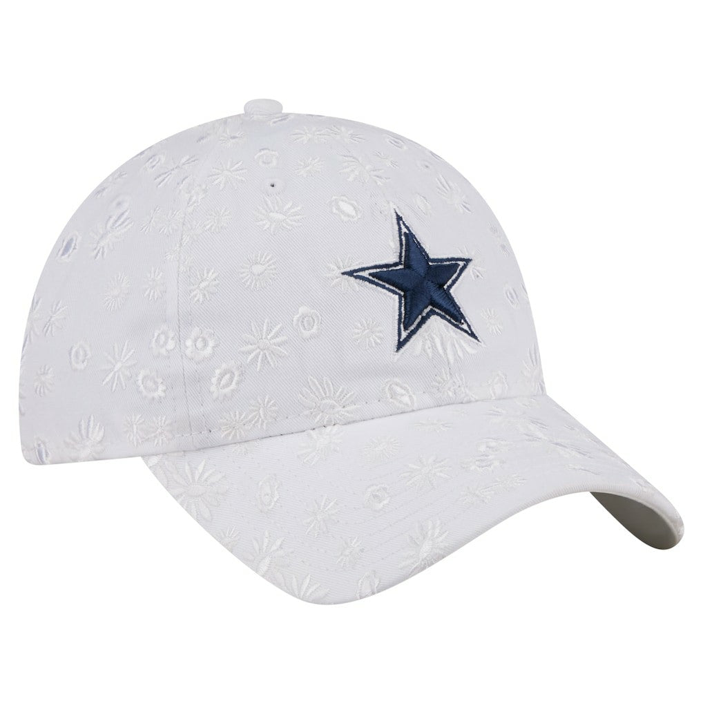 Dallas Cowboys New Era Women's Floral 9TWENTY Adjustable Hat - White discount